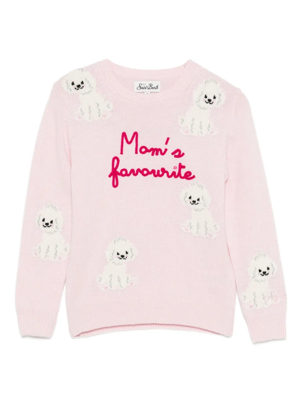 MC2 Saint Barth Kids ドッグパターン セーター - ピンク MC2 Saint Barth Kids ドッグパターン セーター - ピンク