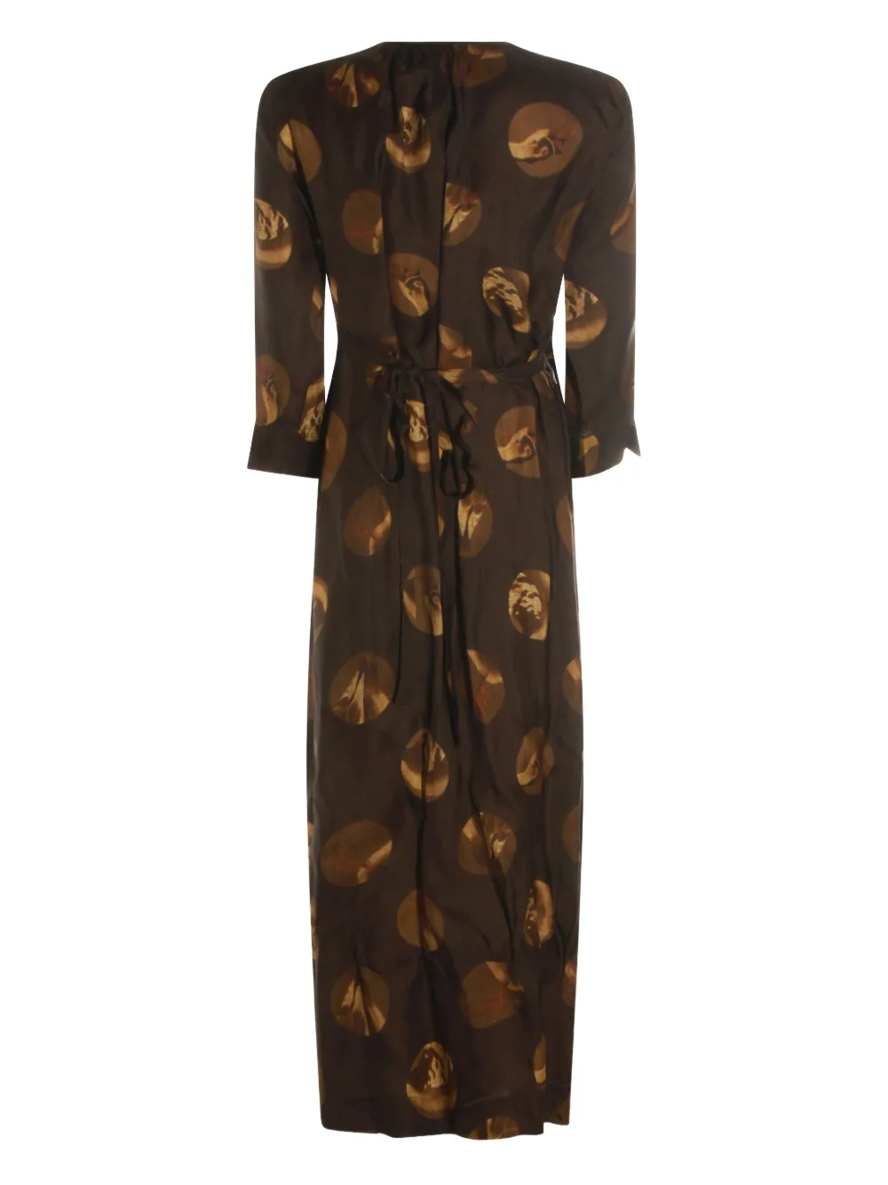 Uma Wang Wikkeljurk met print Bruin