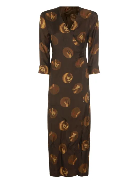 Uma Wang wrap printed dress
