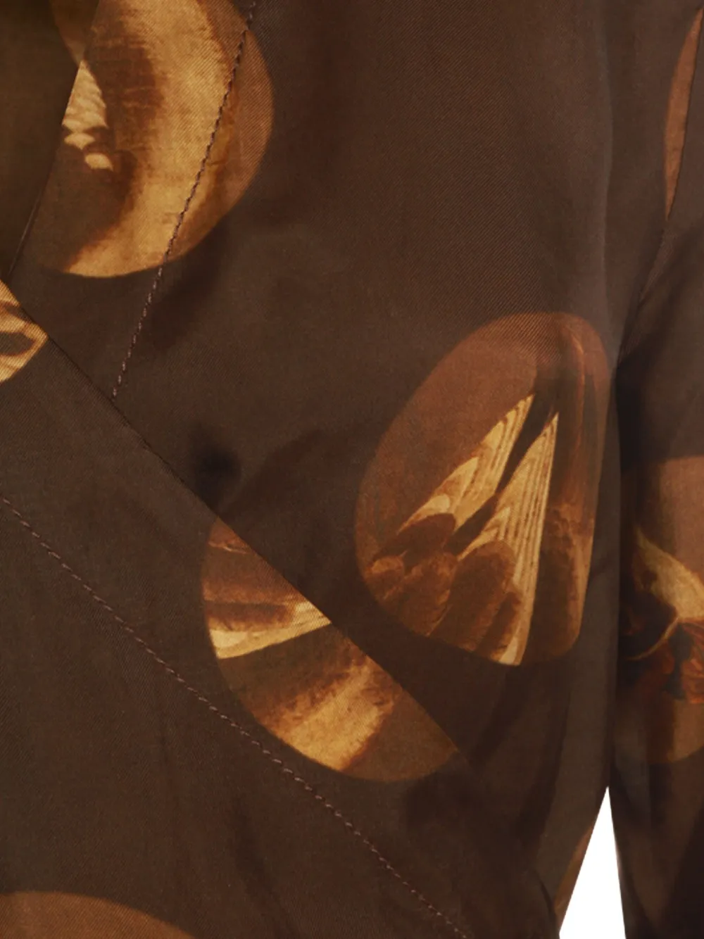 Uma Wang Wikkeljurk met print Bruin