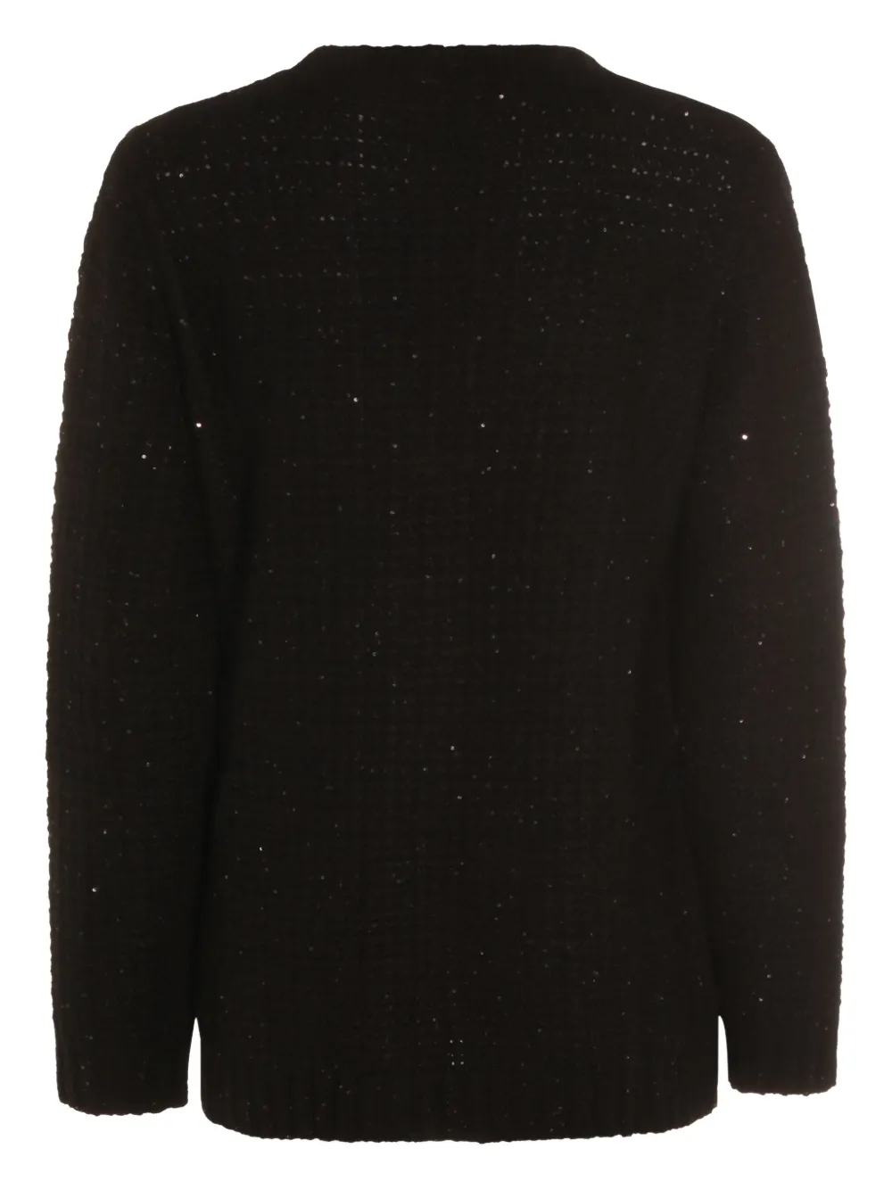 Fabiana Filippi Verfraaid vest met knoop Zwart