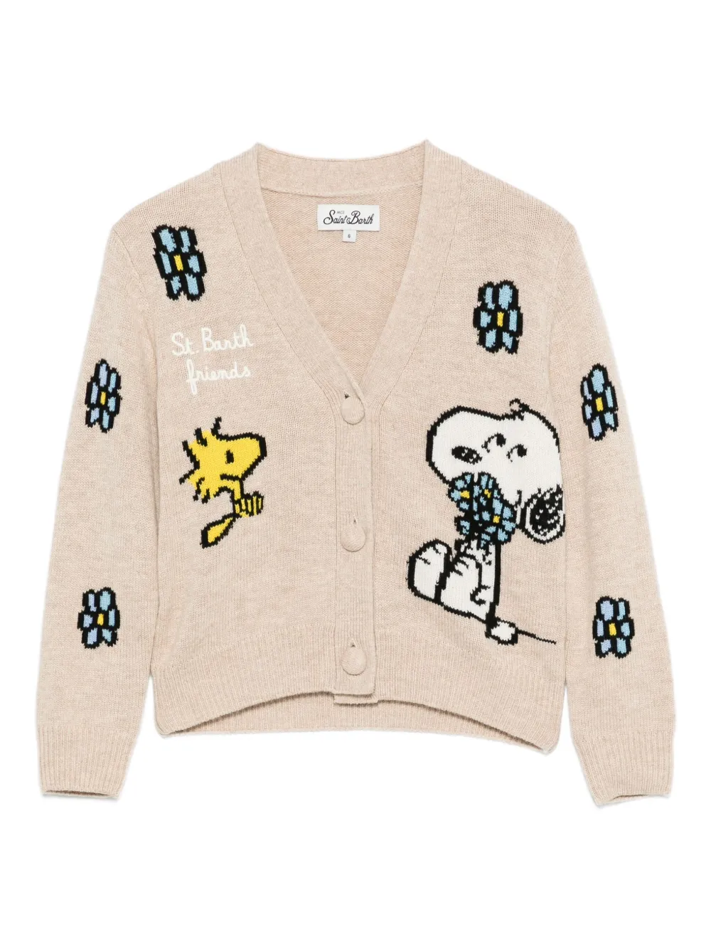 MC2 Saint Barth Kids フローラル カーディガン - ニュートラル MC2 Saint Barth Kids フローラル カーディガン - ニュートラル
