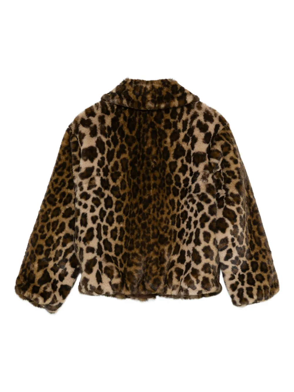 MC2 Saint Barth Kids Aveline leopard-print jacket | Girls Faux Fur Jackets | Image 2