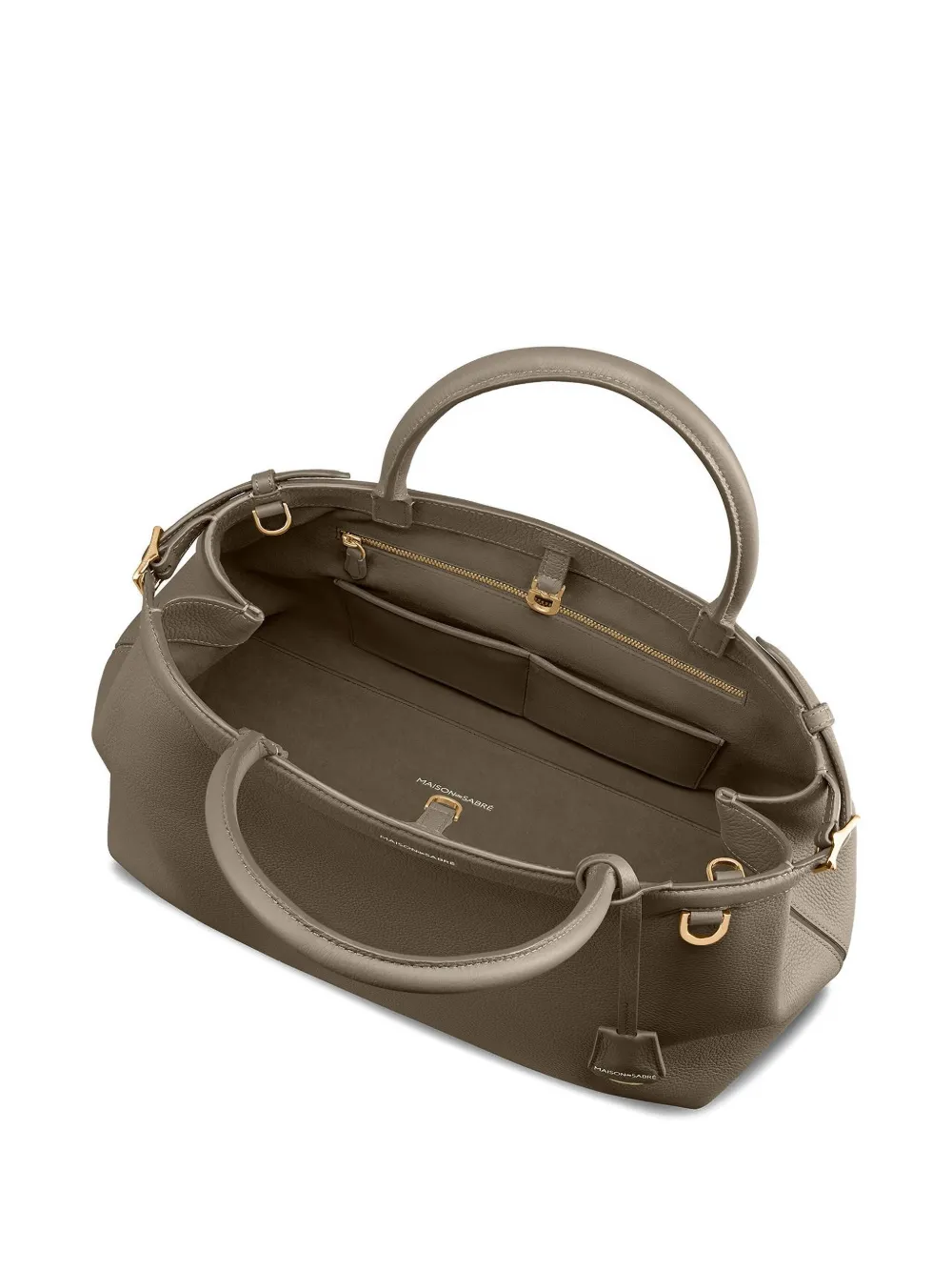 MAISON de SABRÉ Grote Palais leren shopper Grijs