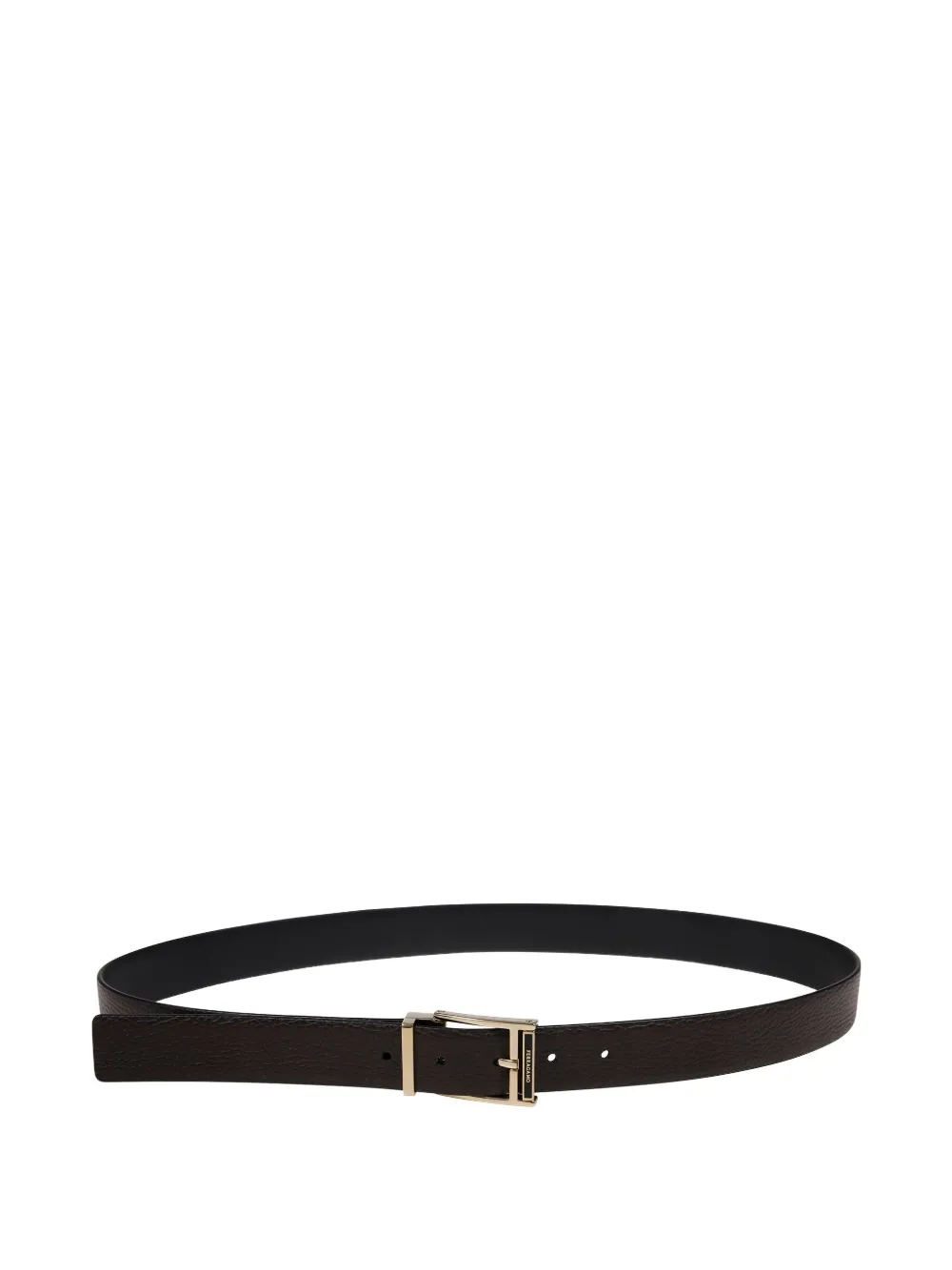 Ferragamo Buckle-fastening Belt In Black