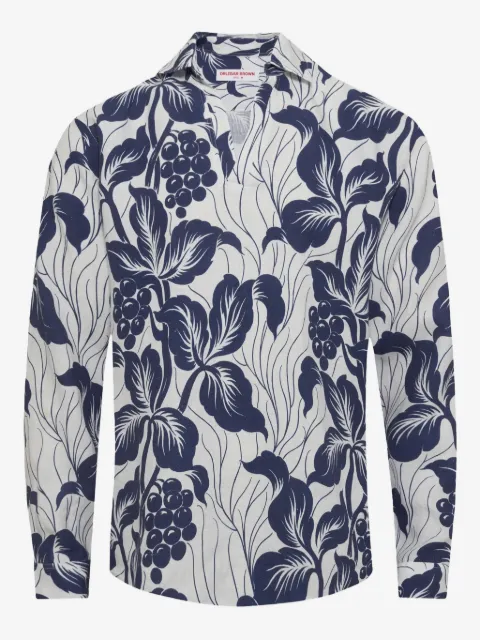 Orlebar Brown Ridley floral-print linen top