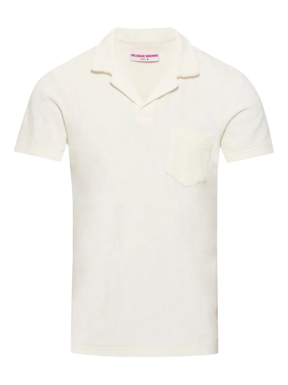 Orlebar Brown top Terry con bolsillo en el pecho | blanco | Image 1