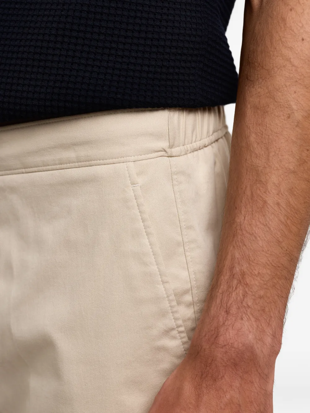 Orlebar Brown Laurent shorts met elastische taille Beige
