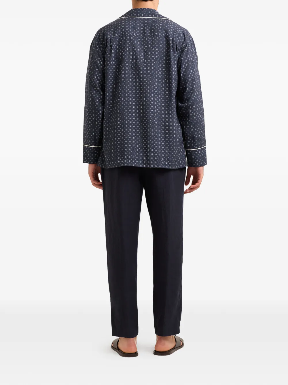  Orlebar Brown Murray Printed Overshirt - Blue 