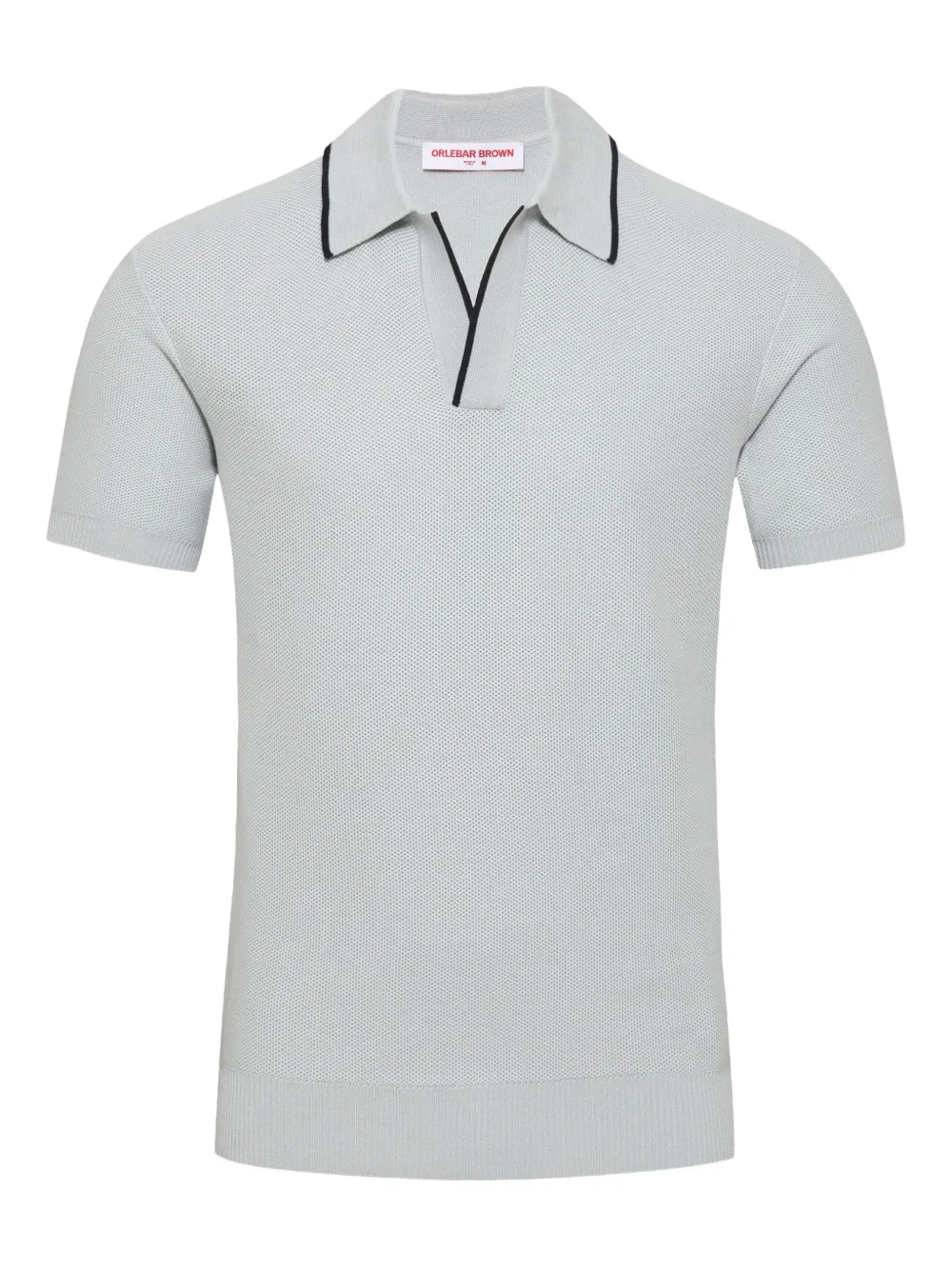 Orlebar Brown polo Horton con ribete en contraste | gris | Image 1