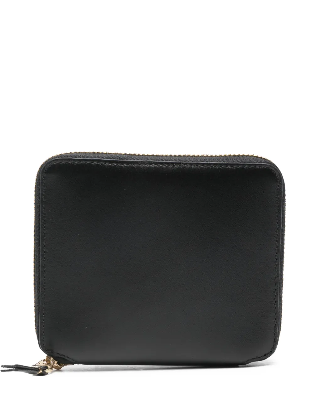 Comme Des Garçons Zip-around Leather Wallet In Black
