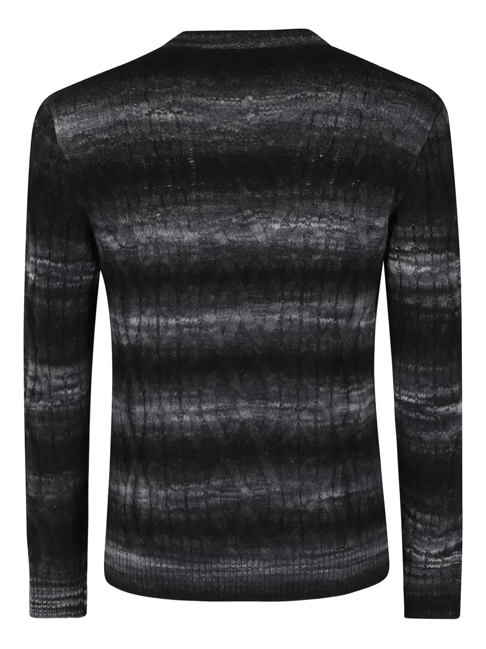 Roberto Collina Striped crew-neck sweater - Zwart
