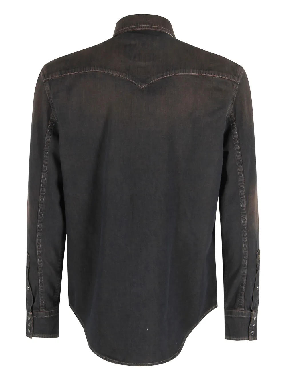 DONDUP Denim overhemd met borstzakken - Zwart