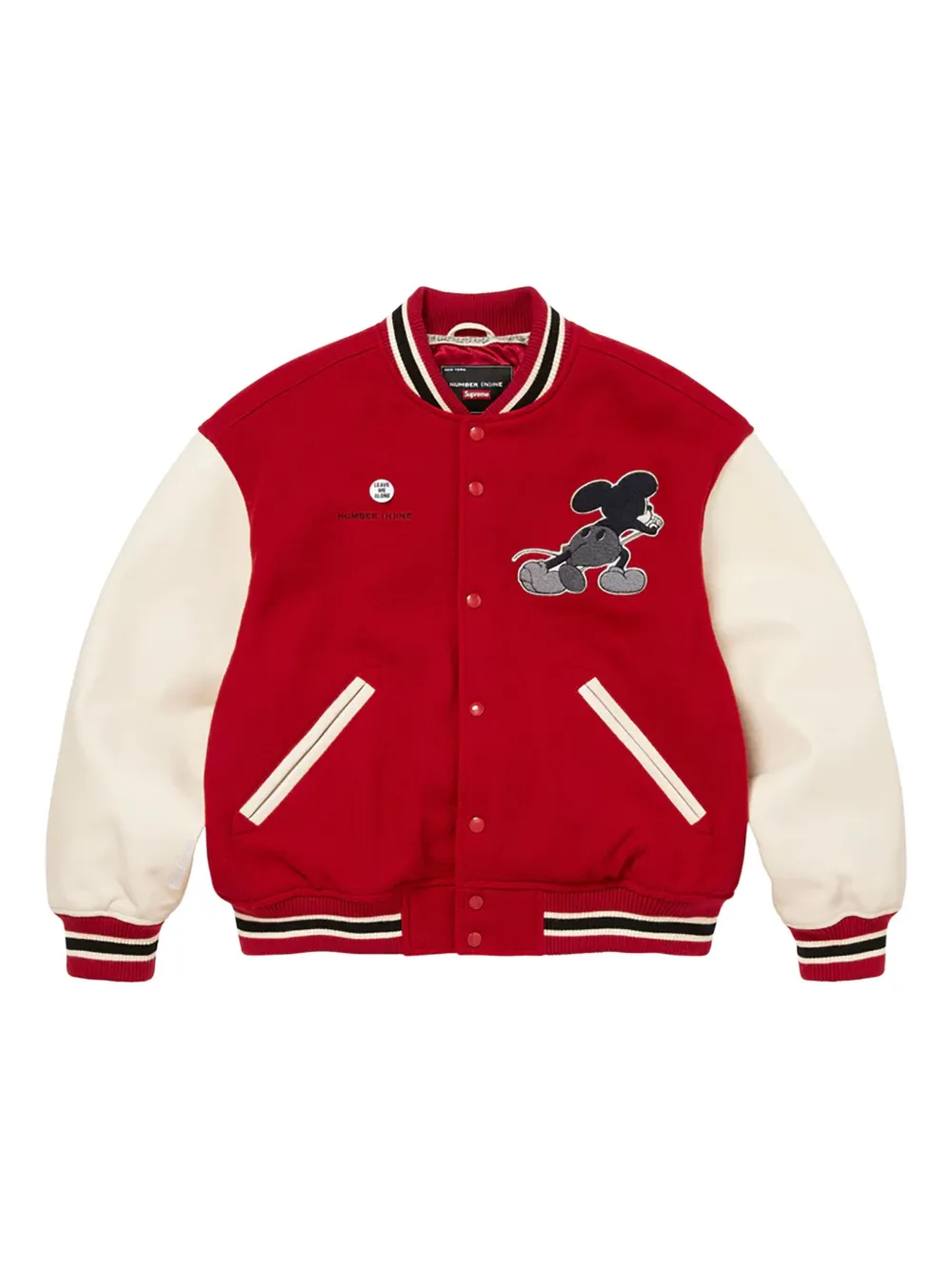 Supreme chamarra universitaria Mickey | rojo | Image 1