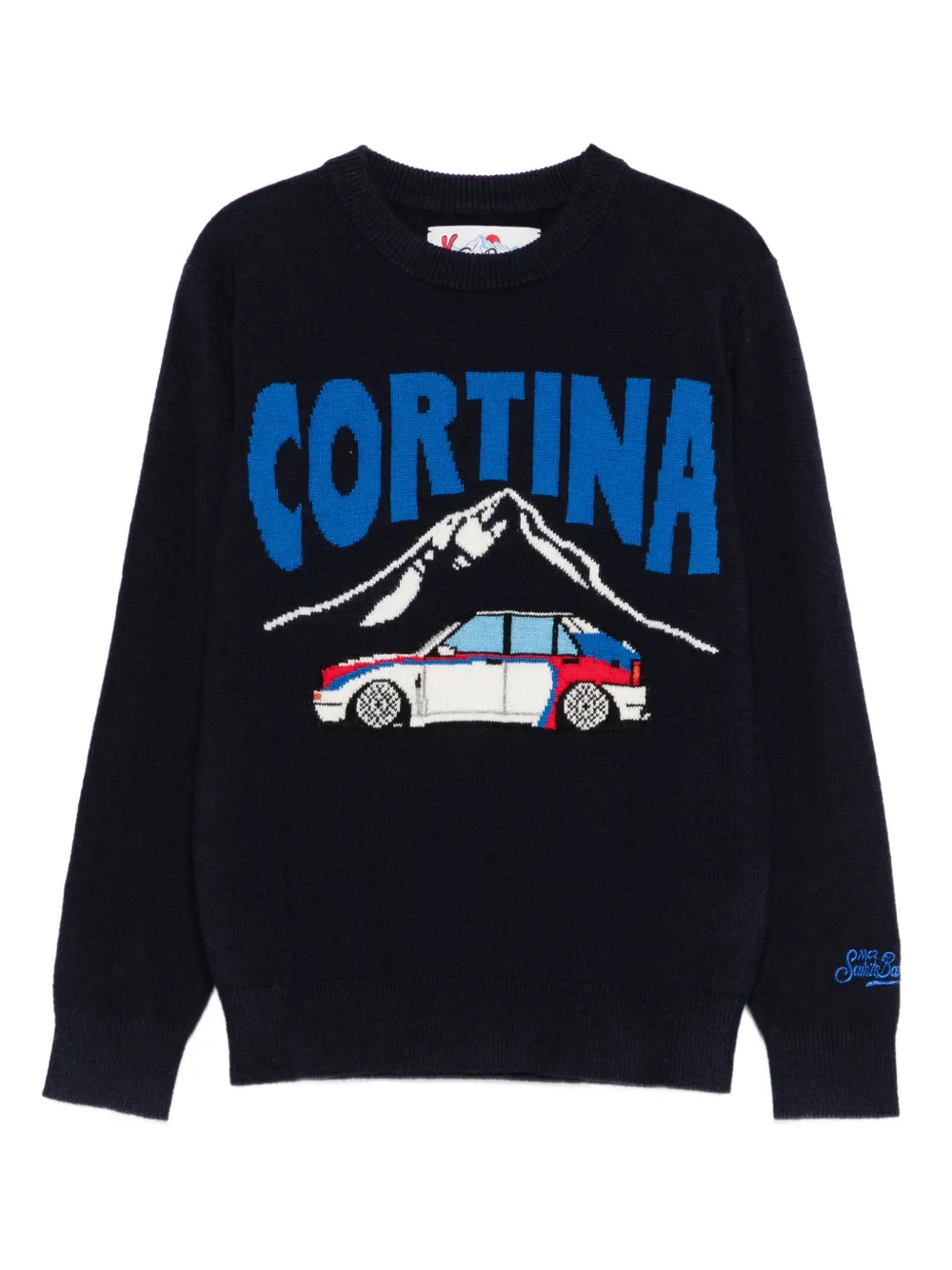 MC2 Saint Barth Kids intarsia-graphic sweater - Blu