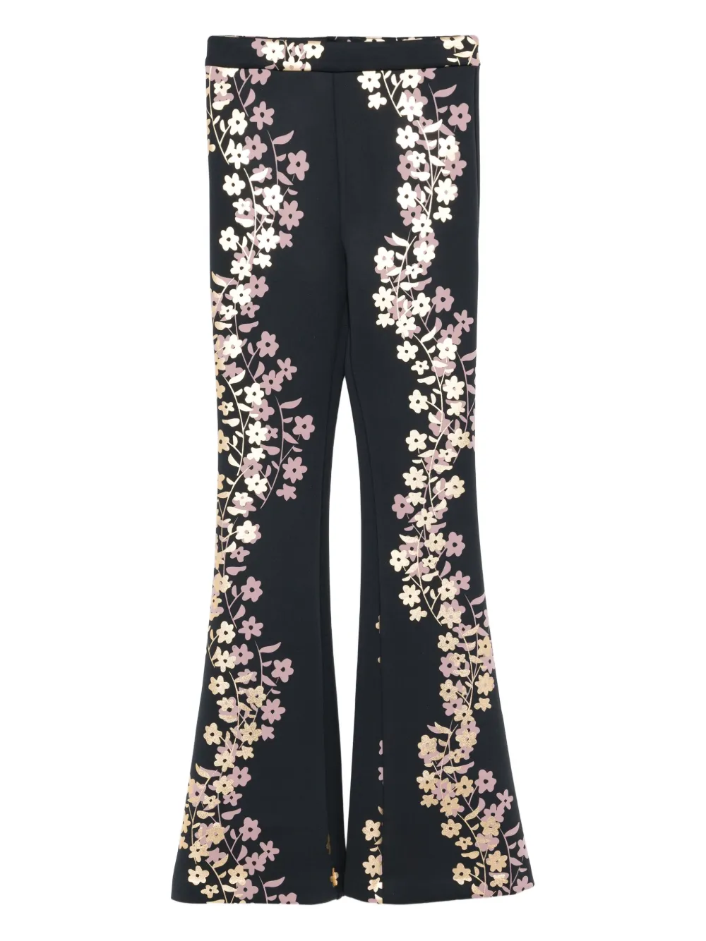 Cynthia Rowley Pantaloni con stampa - Nero