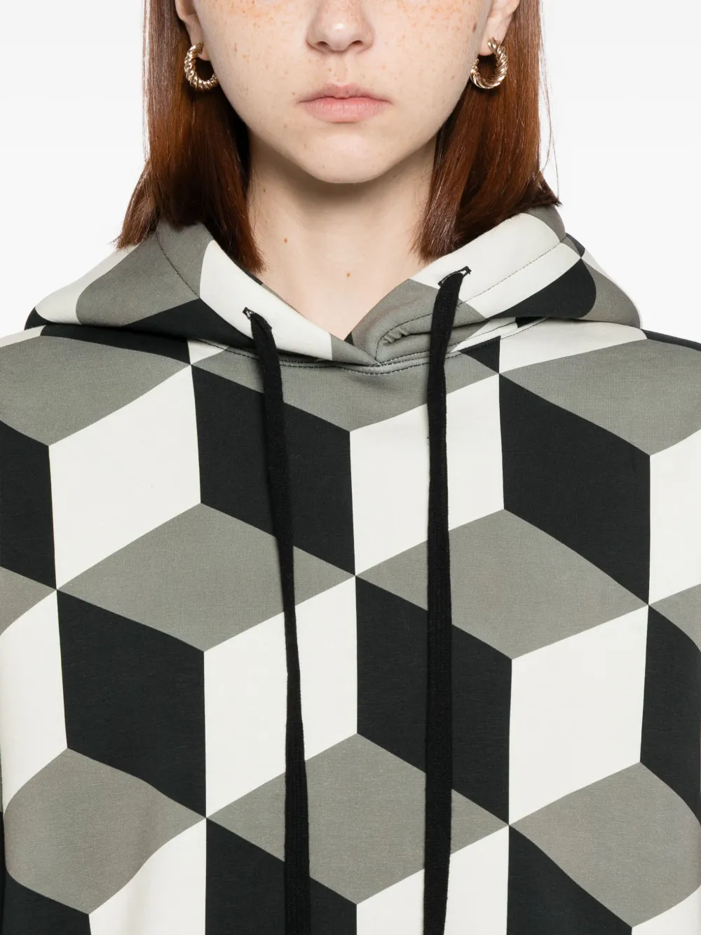 Cynthia Rowley The Illusion Hoodie In Green