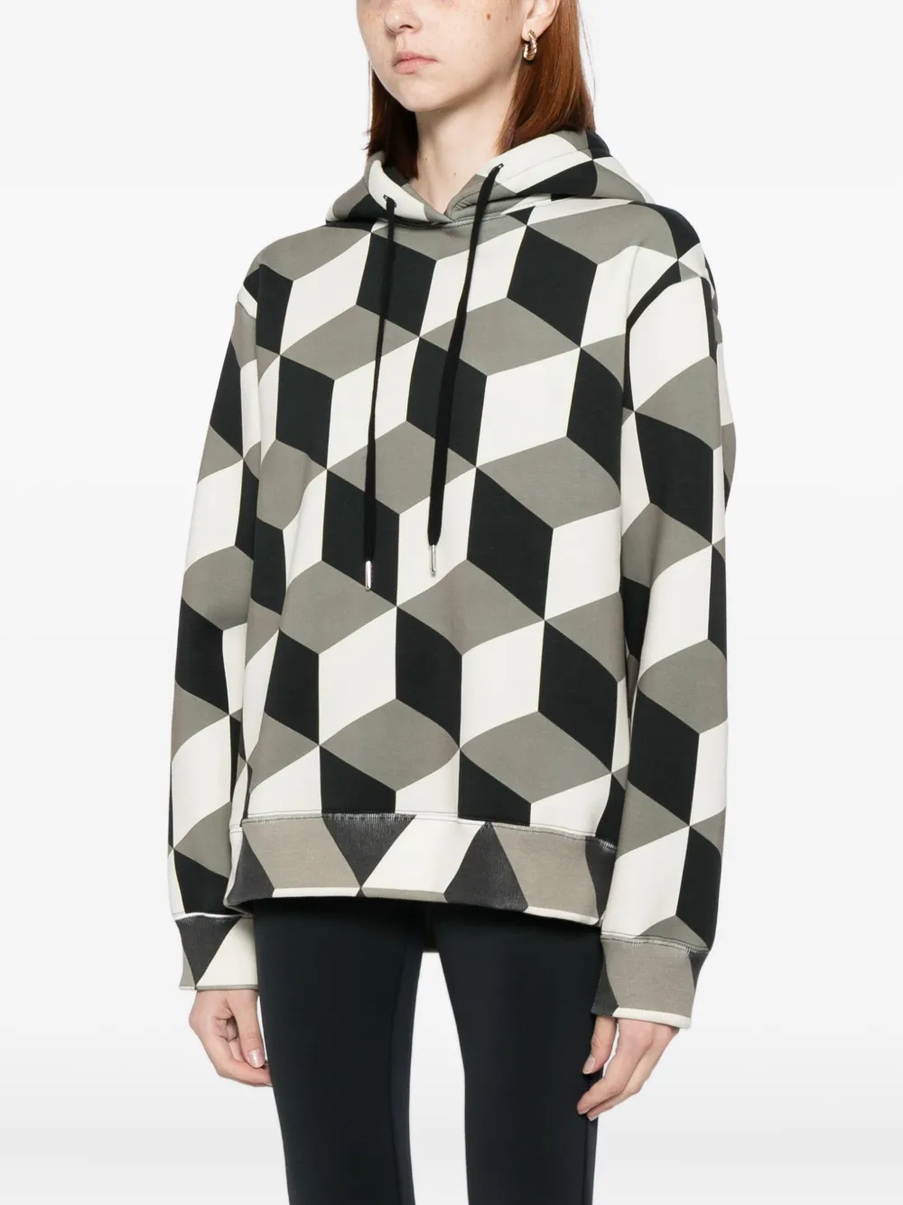 Cynthia Rowley The Illusion Hoodie In Green