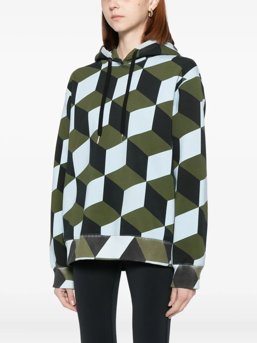 Cynthia Rowley The Illusion Hoodie In Blue