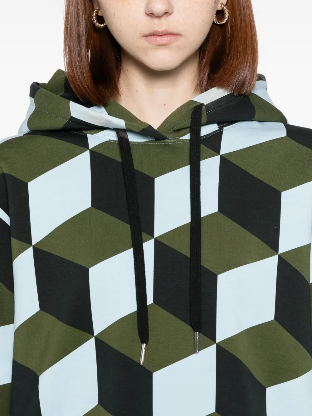 Cynthia Rowley The Illusion Hoodie In Blue