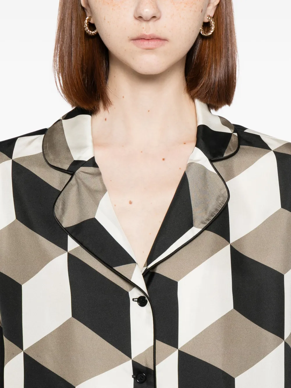 Cynthia Rowley The Illusion Shirt In Neutral