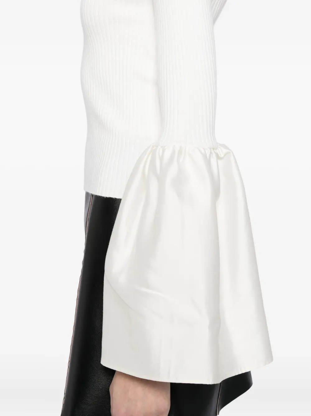 Cynthia Rowley Flared-sleeves Top In White
