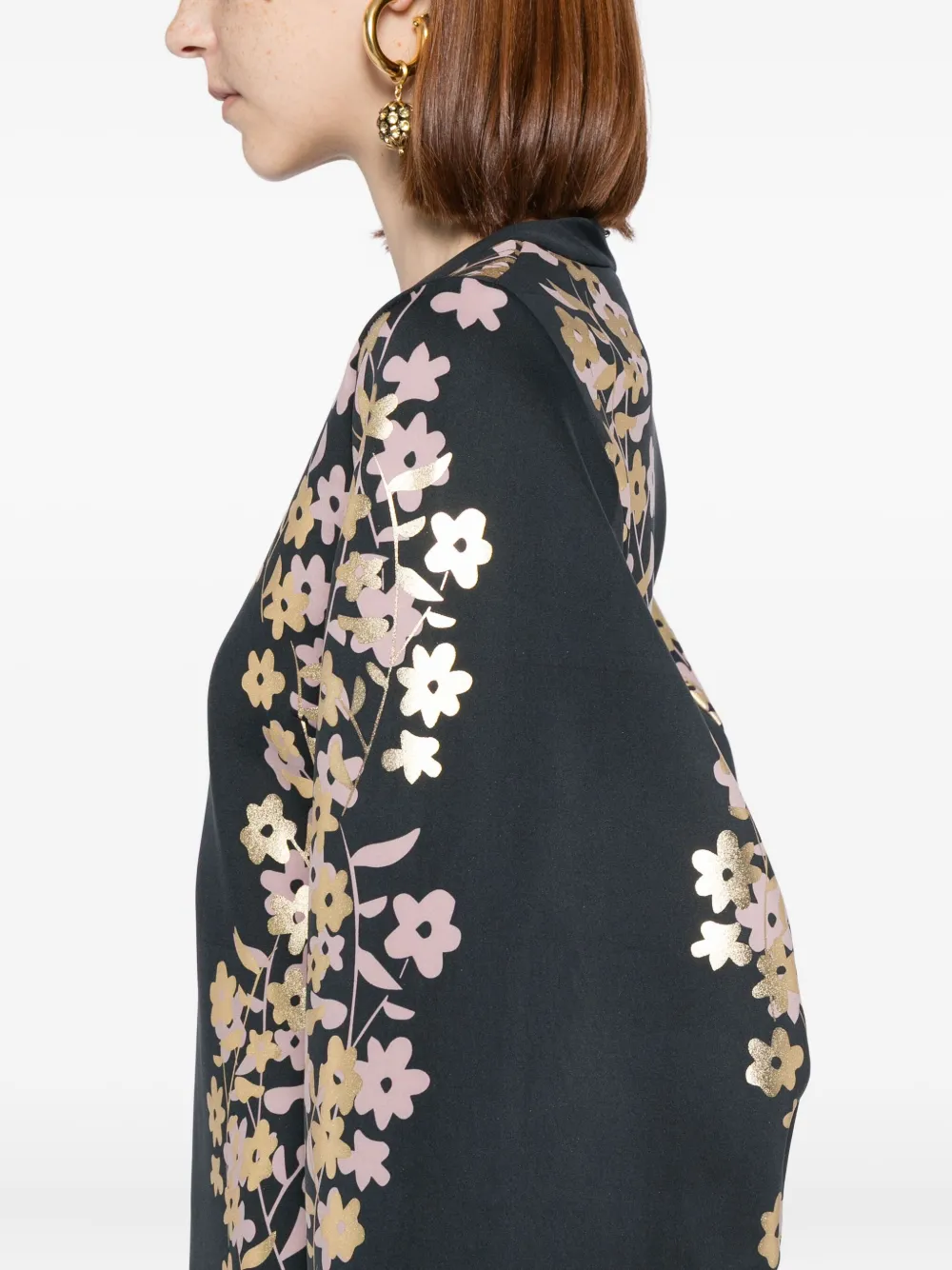 Cynthia Rowley Floral-print Mini Dress In Multi