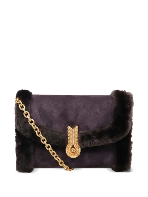 amato daniele fur-trim chain satchel