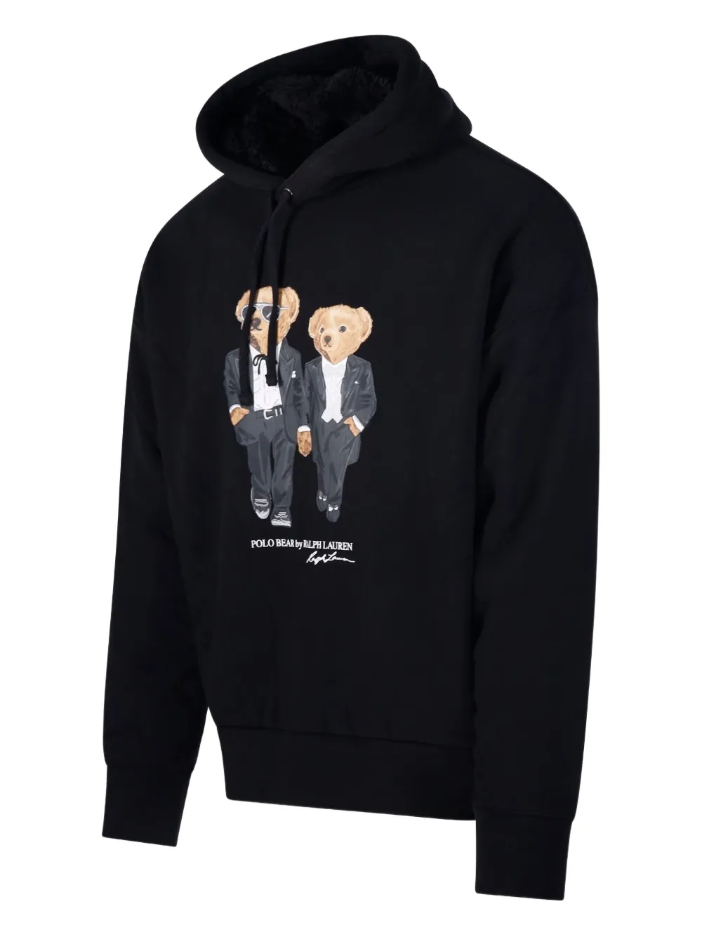 Ralph Lauren Collection graphic-print hoodie | Black | Image 1