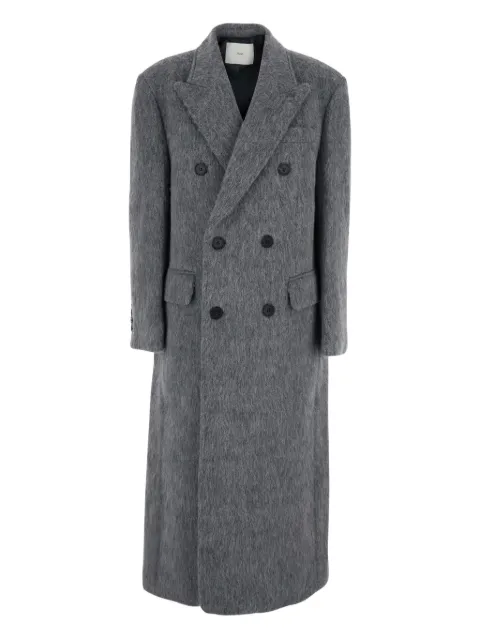 DUNST double-breasted peak-lapel coat