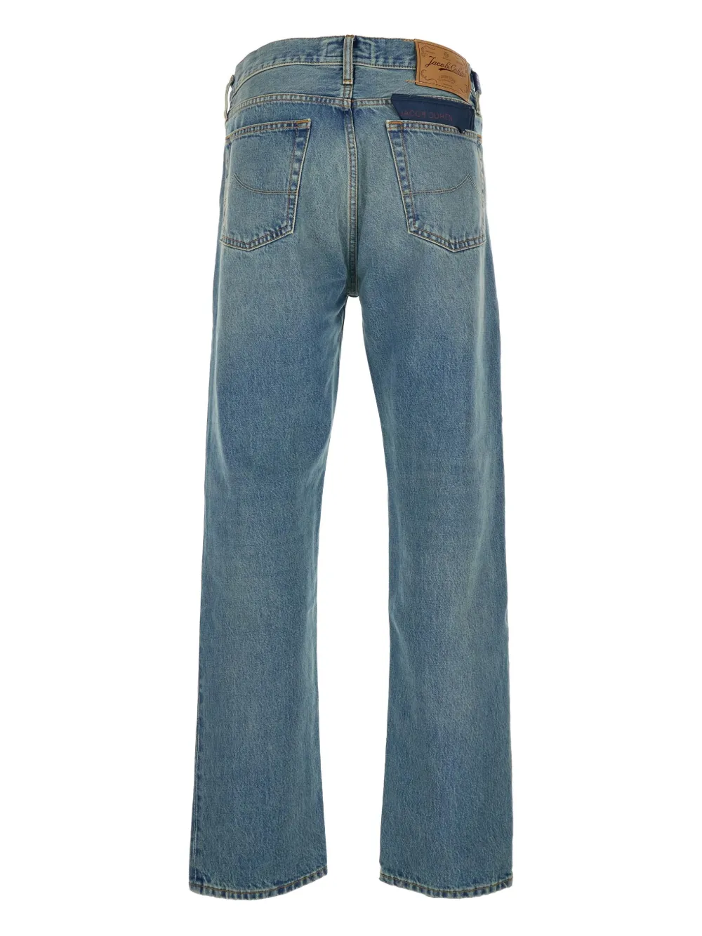 Jacob Cohën Regular-fit jeans met logopatch en vijf zakken - Blauw