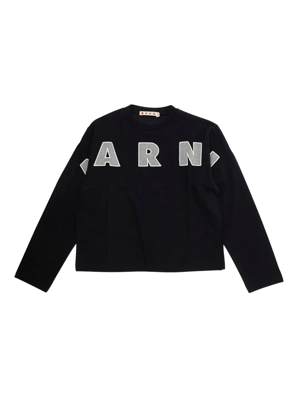 Marni Kids Camicia con logo ricamato - Nero
