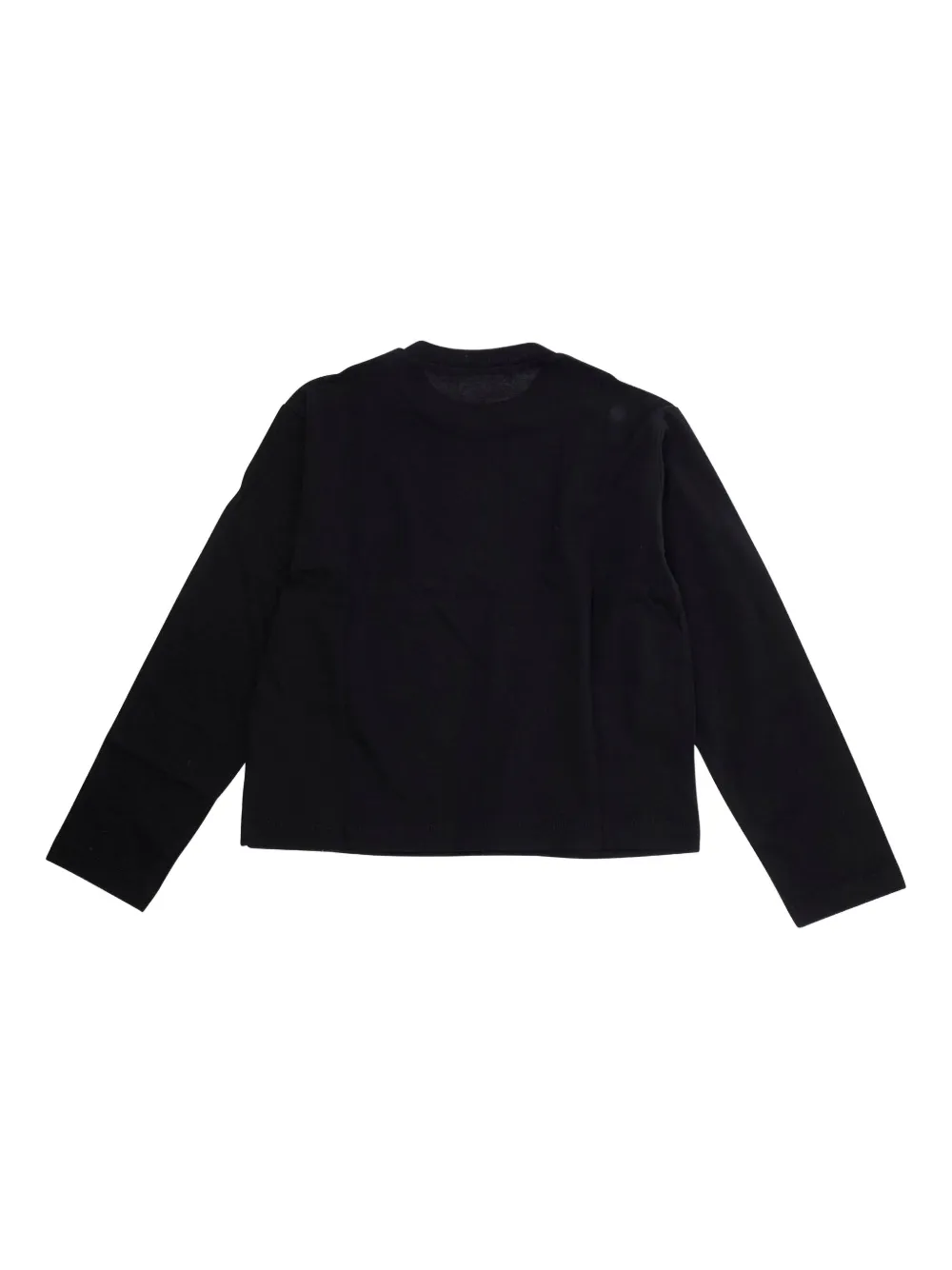 Marni Kids T-shirt met geborduurd logo en lange mouwen Zwart