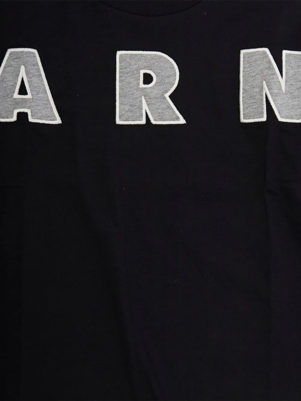 Marni Kids T-shirt met geborduurd logo en lange mouwen Zwart
