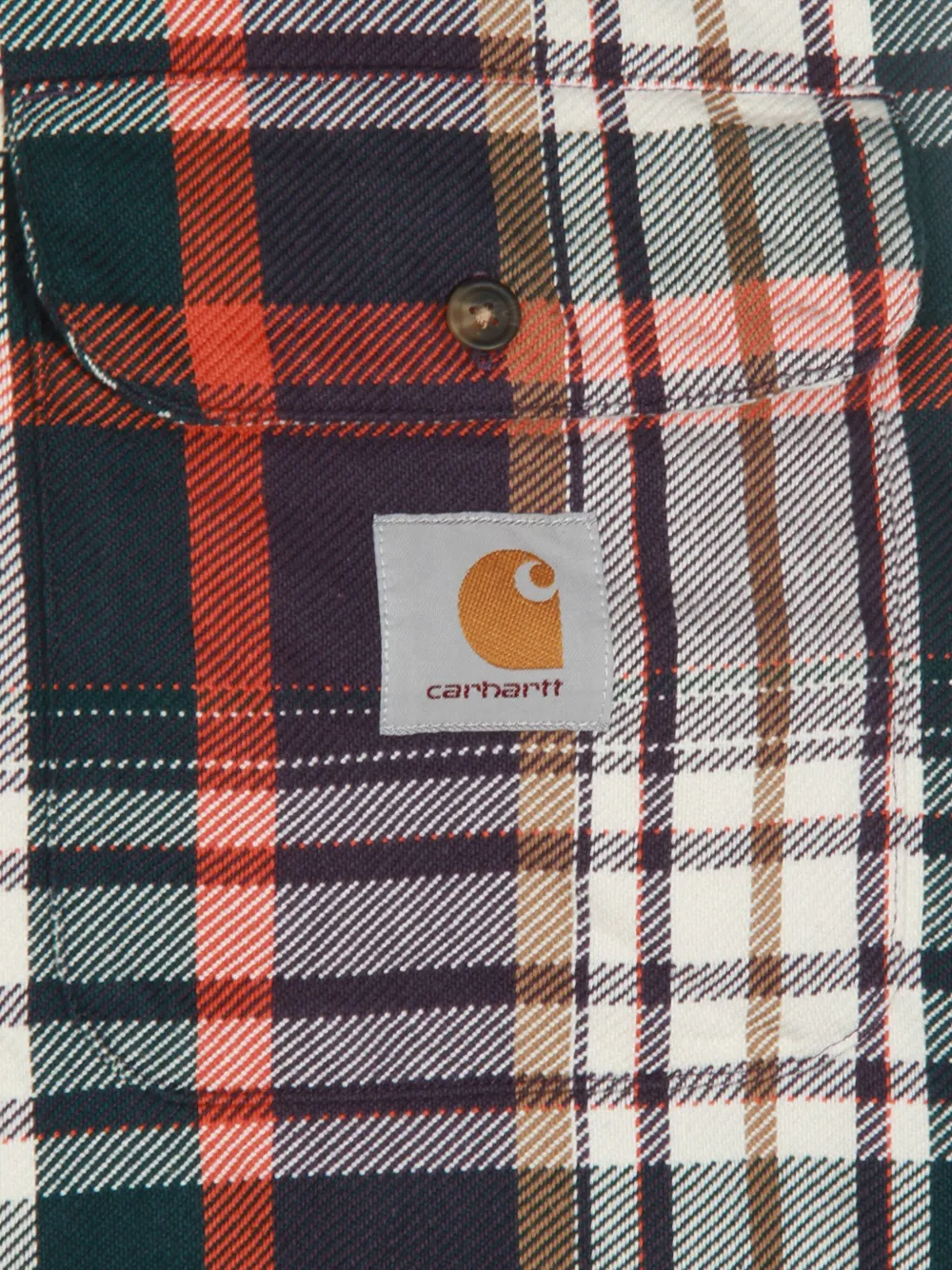 Carhartt Buttoned Plaid Shirt In Brown