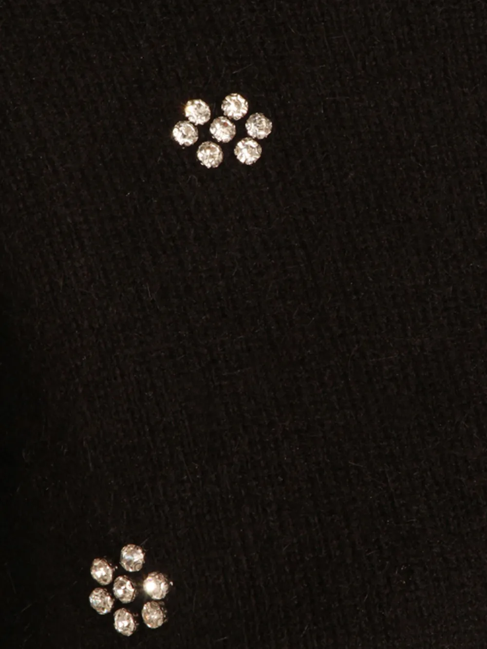 Twinset Embellished Round-neck Sweater In Black
