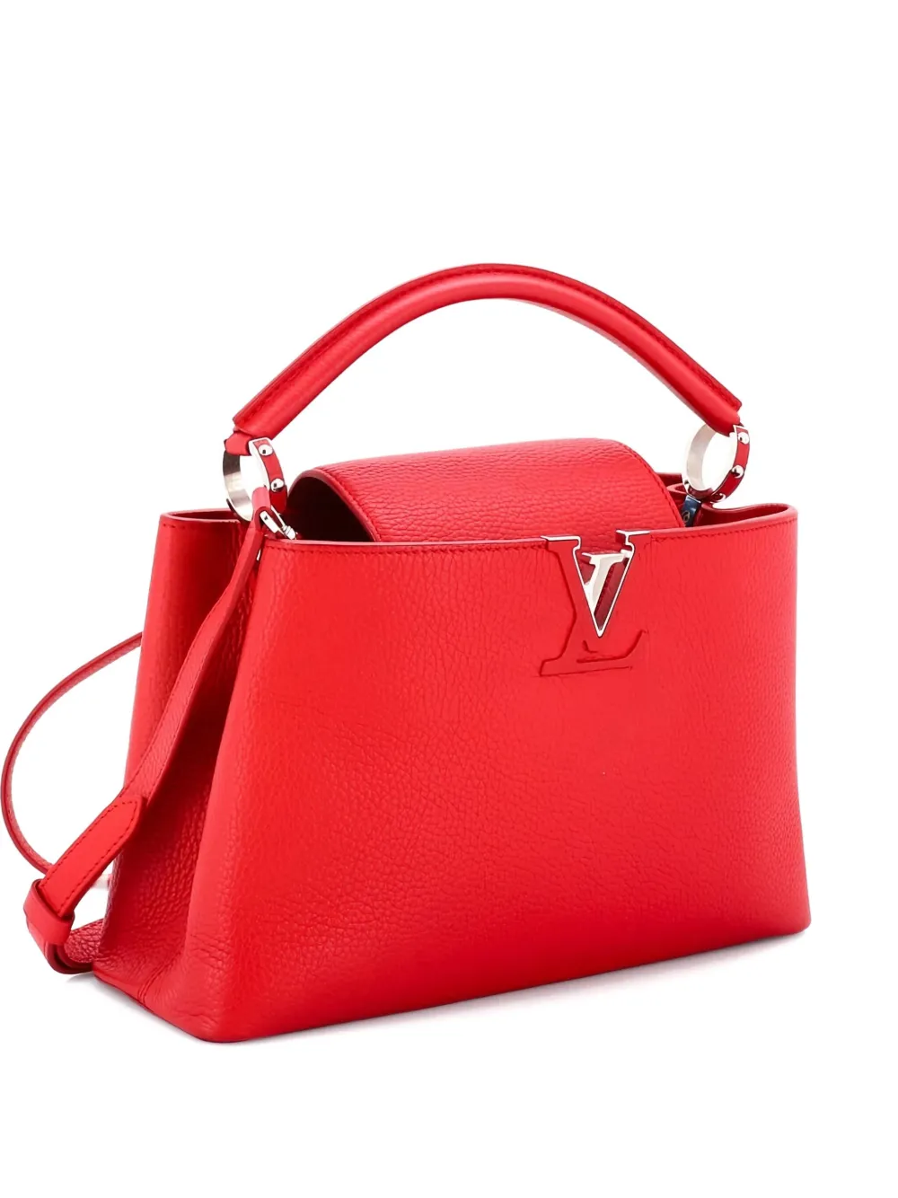 Louis Vuitton Pre-Owned Capucines Bag Leather PM satchel - レッド