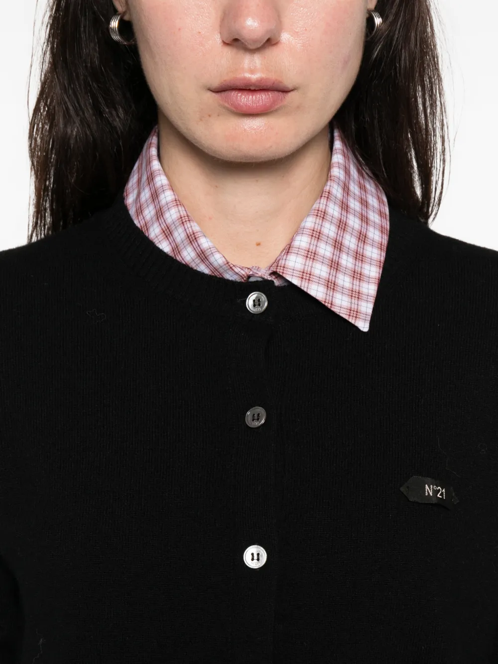 N°21 Button-up Cardigan In Black