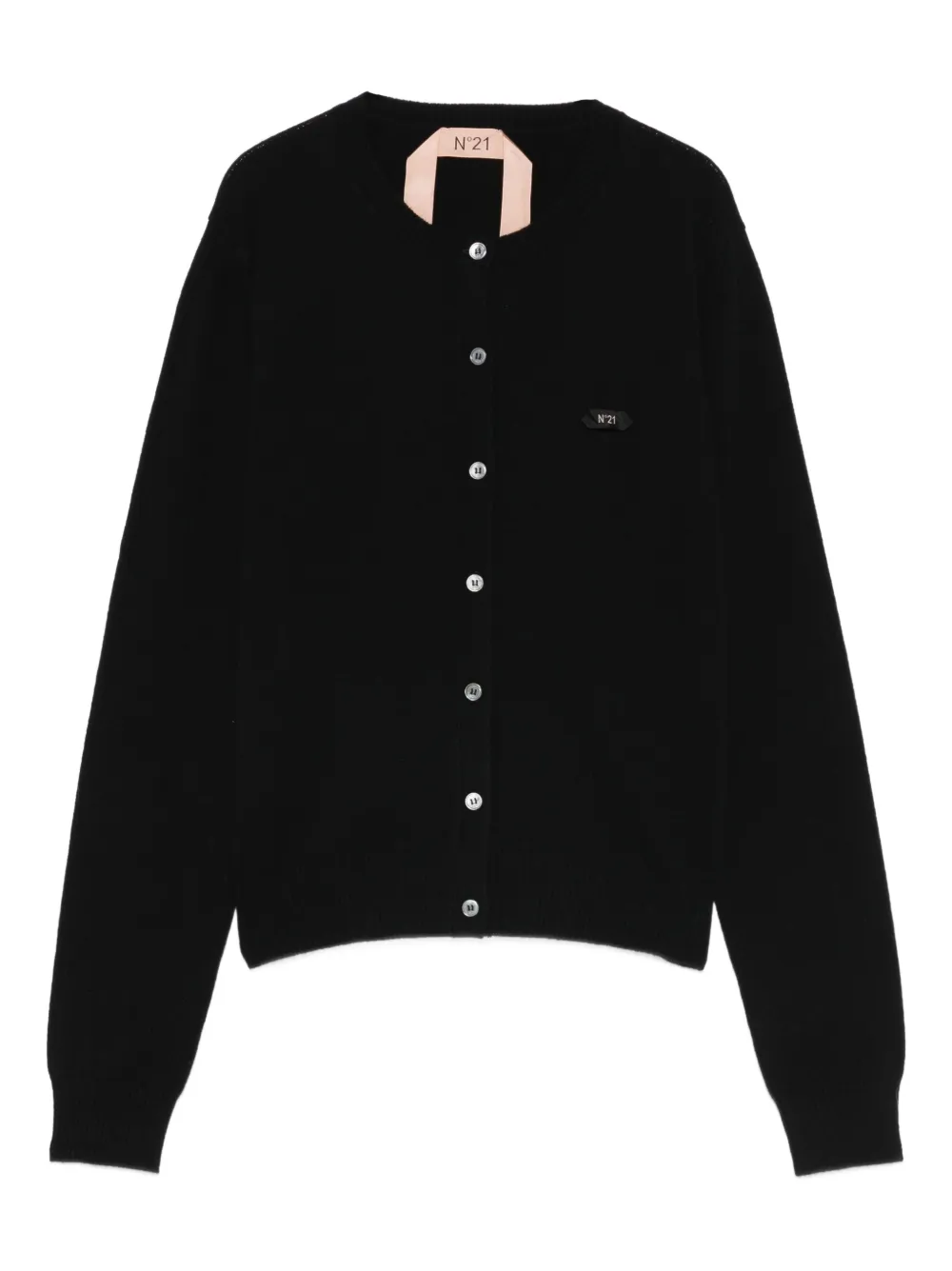 N°21 Button-up Cardigan In Black