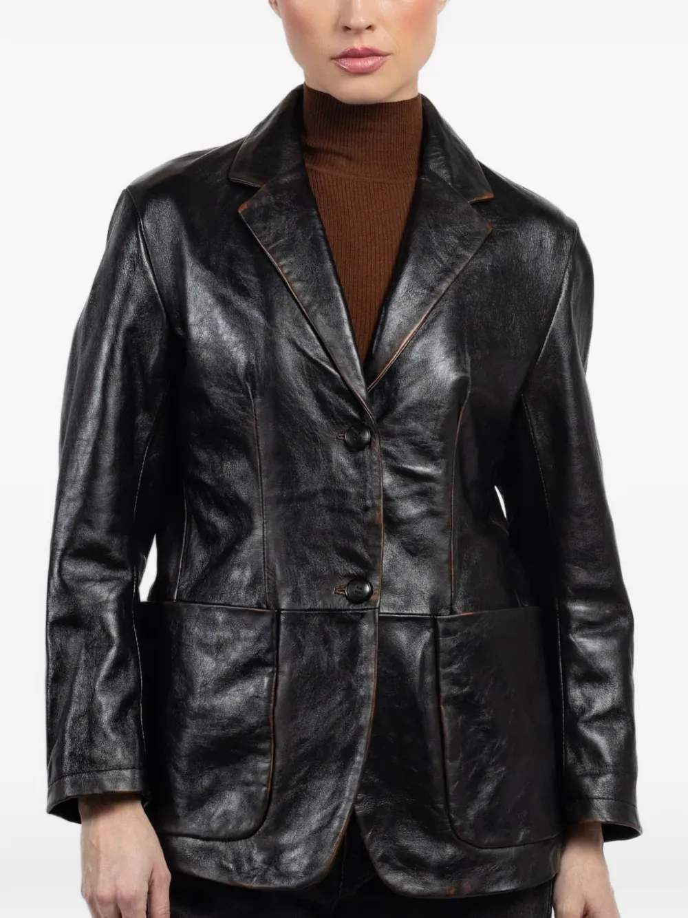 Giorgio Brato x Jade Over single-breasted blazer - Nero