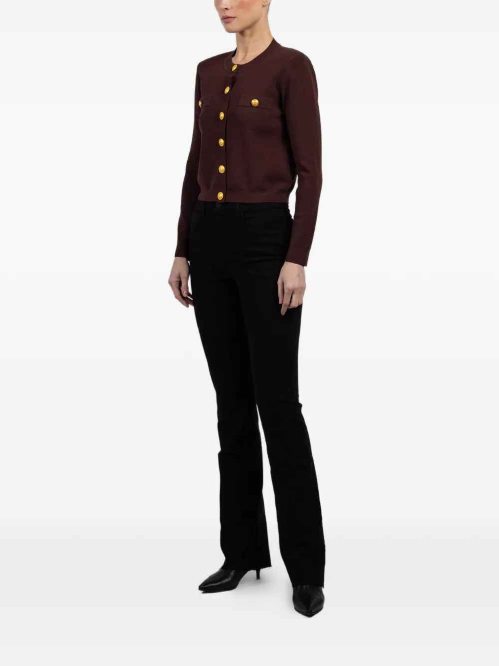  L'agence Ruth Frayed Jeans - Black 