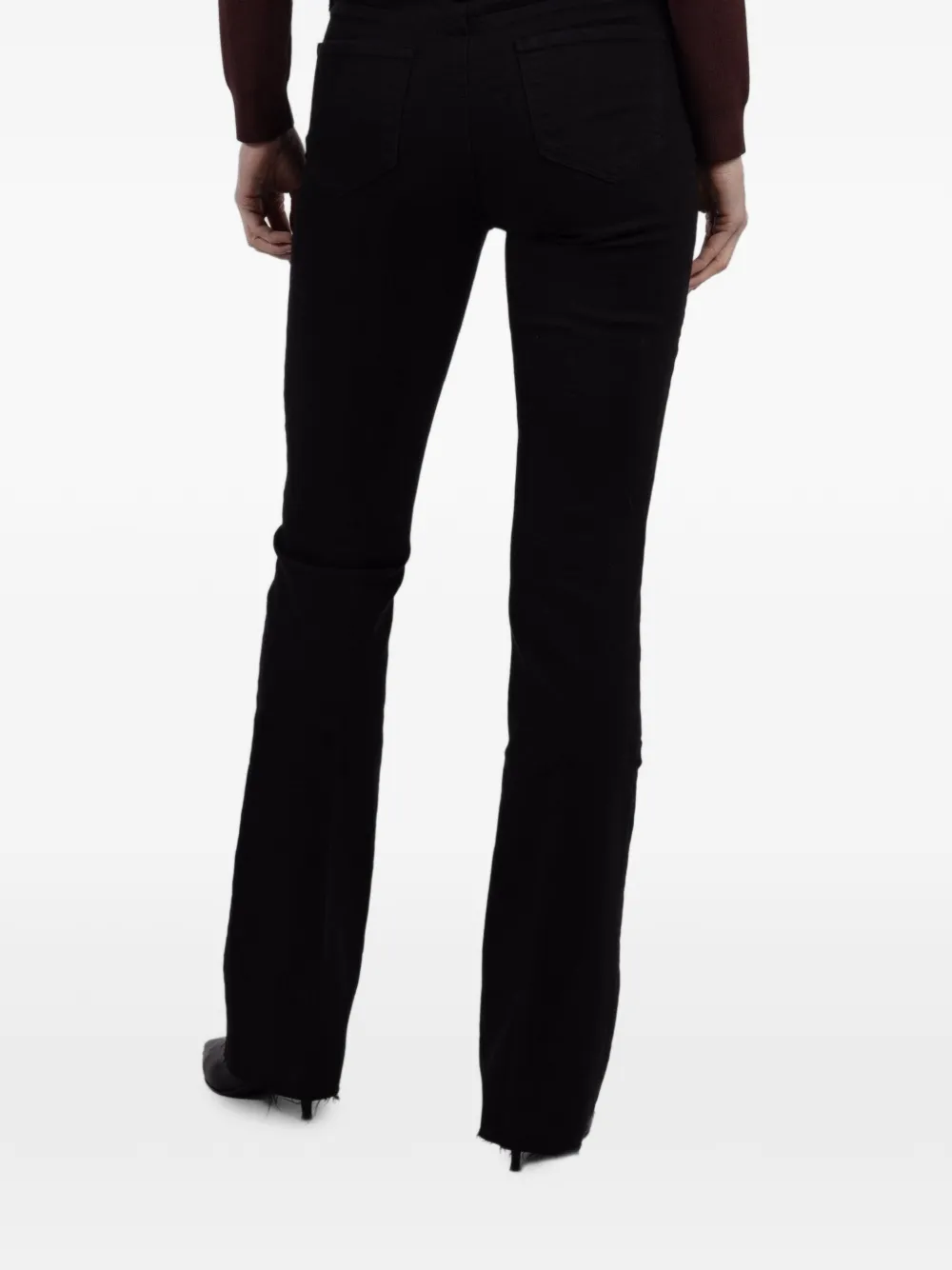 L'Agence Ruth jeans met franje Zwart