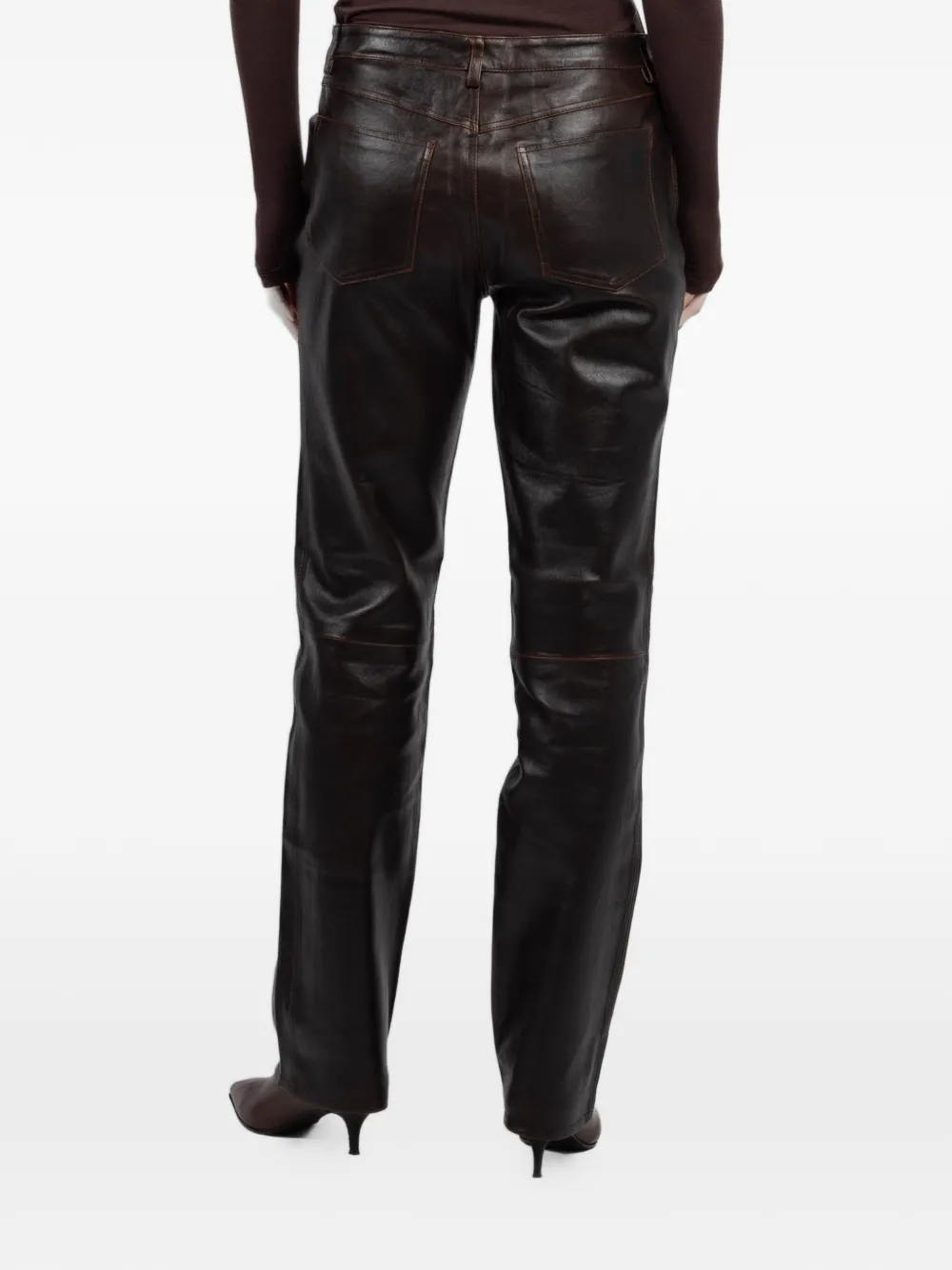 Sprwmn Broek met vlakken Bruin