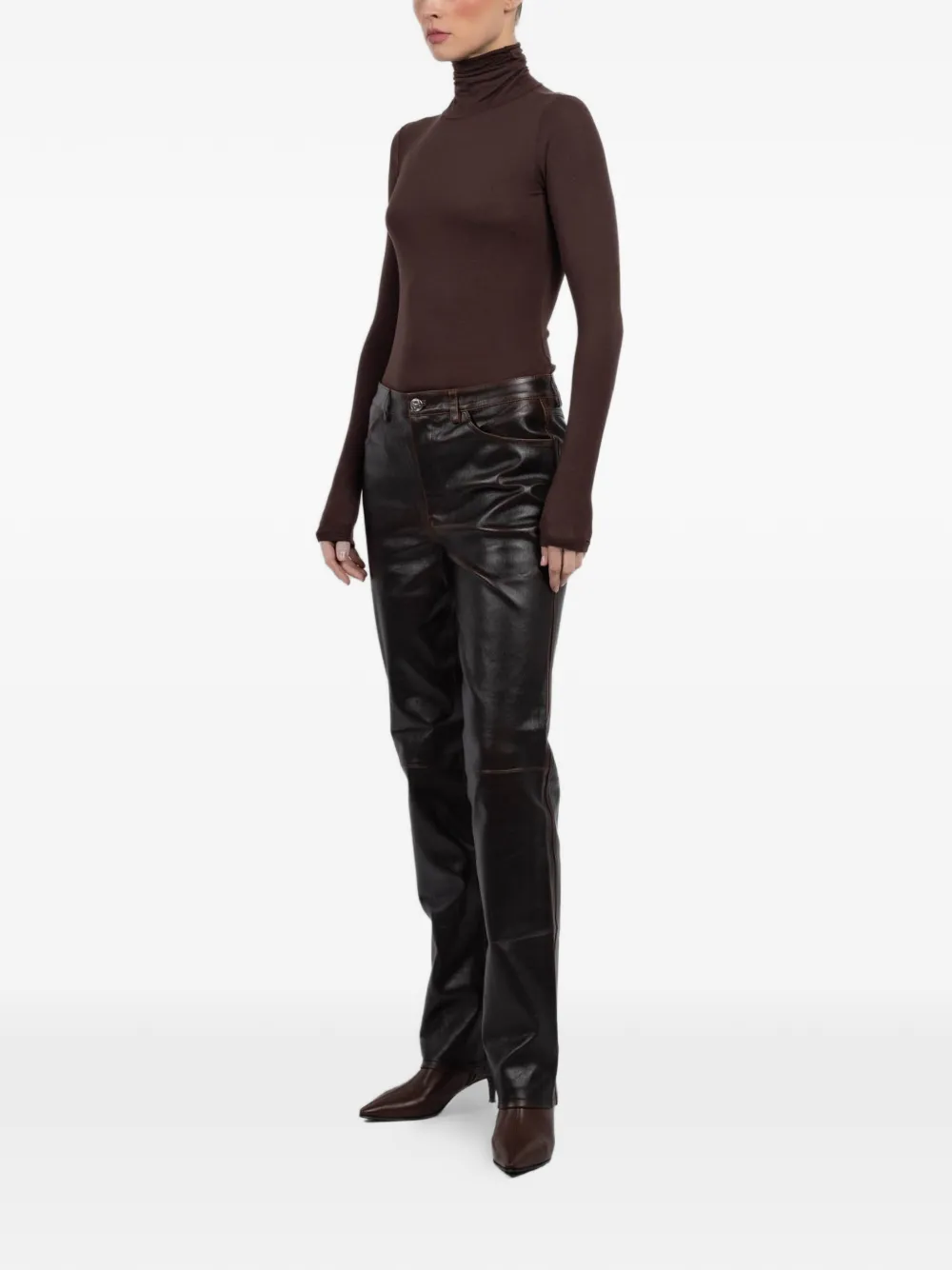  Sprwmn Panelled Trousers - Brown 
