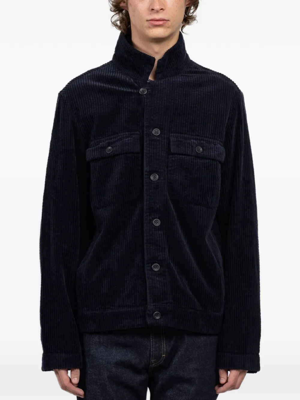 Hannes Roether corduroy shirt - Blau