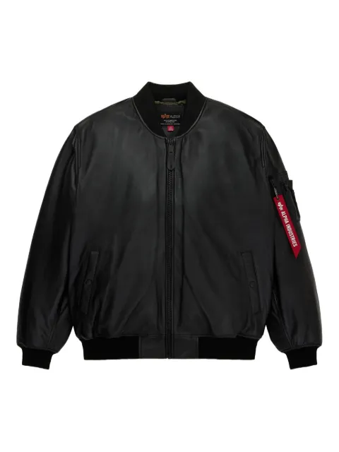 Alpha Industries MA-1 leather jacket