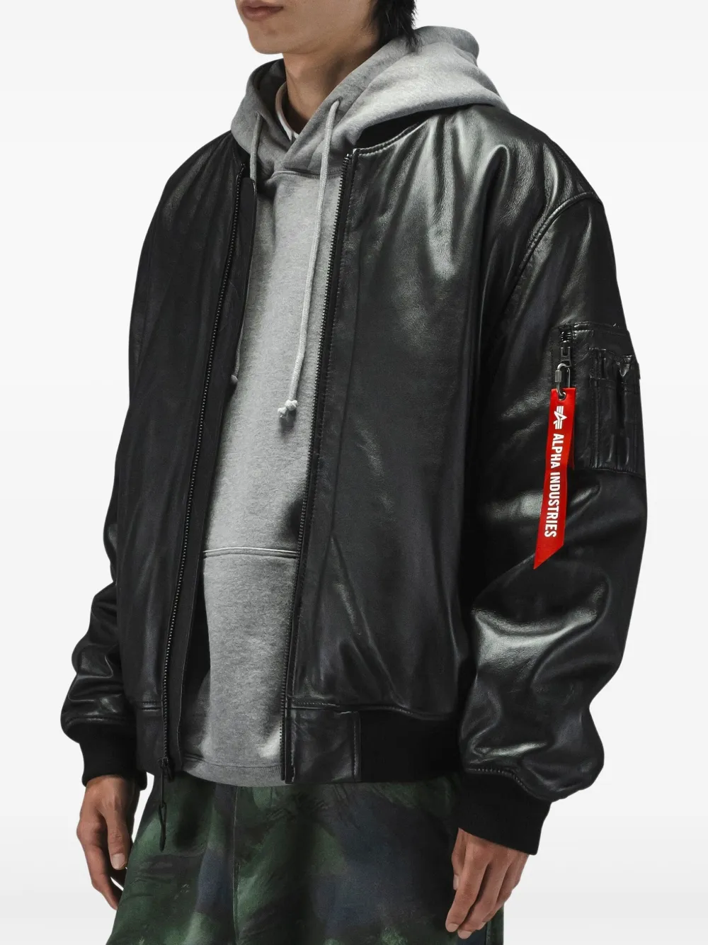 Alpha Industries MA-1 leather jacket | Leather Jackets | Image 2