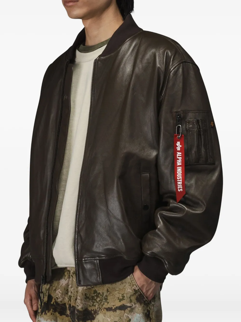 Alpha Industries MA-1 leather jacket | Leather Jackets | Image 2