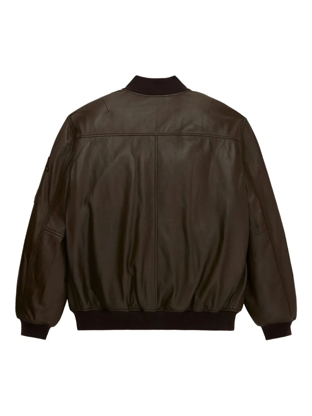 Alpha Industries MA-1 leren jack Bruin