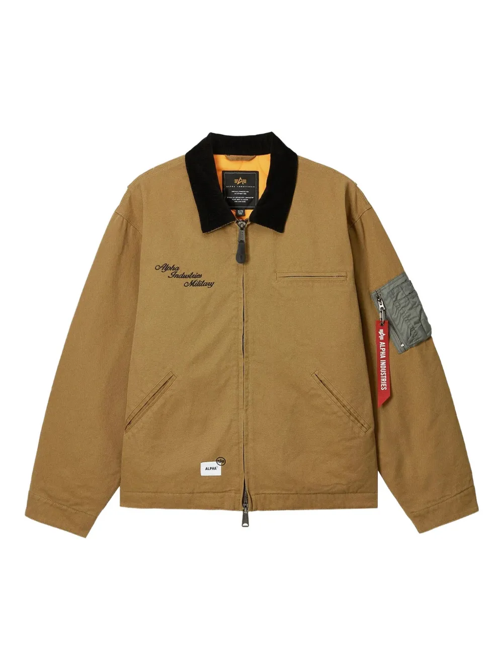 Alpha Industries UNFRM Detroit zip jacket | Braun | Image 1
